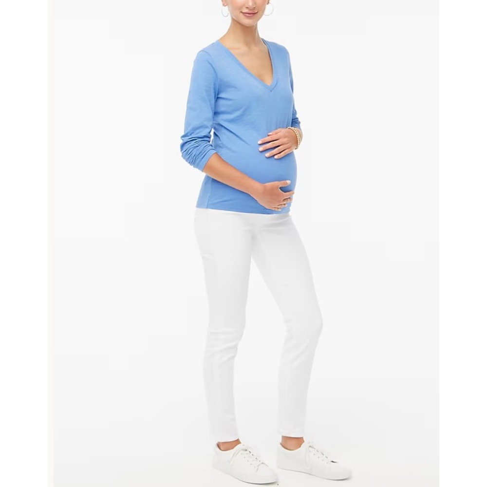 NWT J. Crew White Maternity Jean Signature Stretch